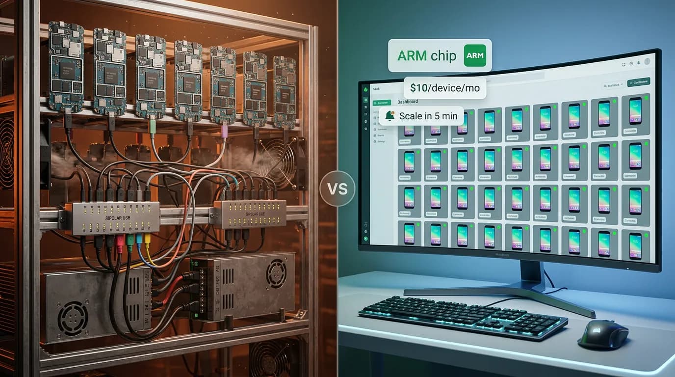 Rent Cloud Phone vs DIY Phone Farm: TCO and Break-Even Analysis