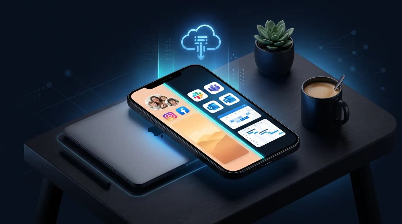 Cloud Phone as a Second Work Phone: Split Work and Life