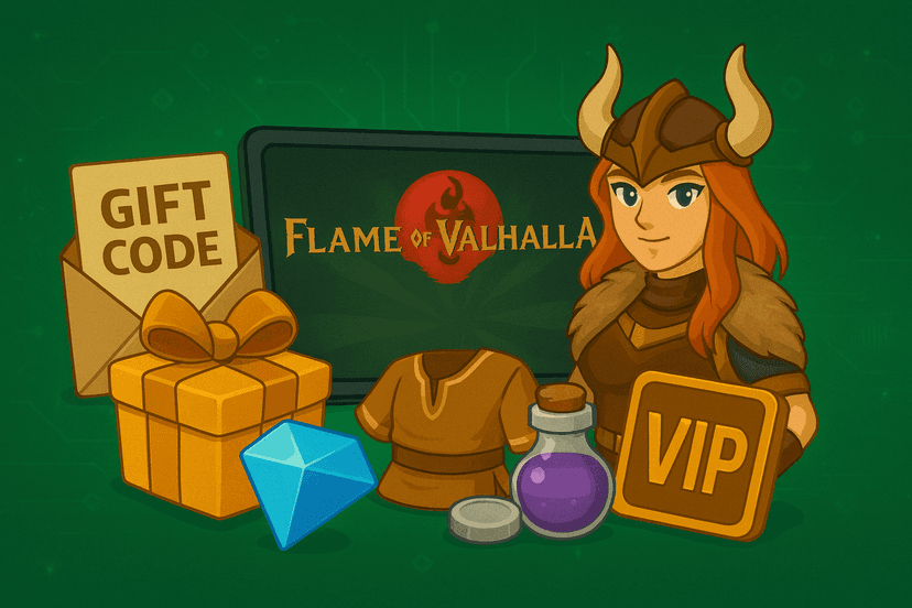 Flame of Valhalla Gift Codes August 2025 – Get Free Gems, Silver Coins, Essence & VIP Gifts