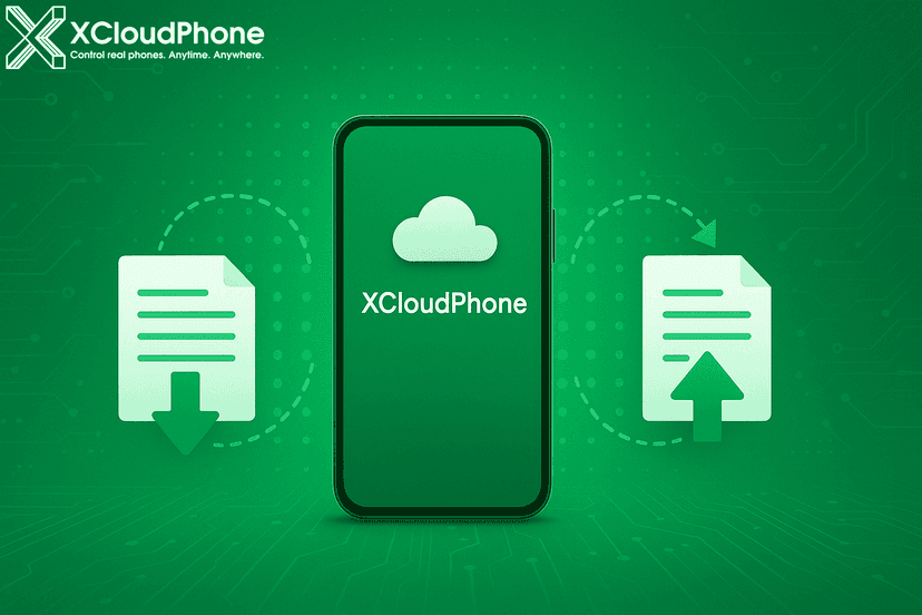 นำเข้าและส่งออกไฟล์ง่าย ๆ บน XCloudPhone: ปรับปรุงการจัดการข้อมูลบน Android จริง