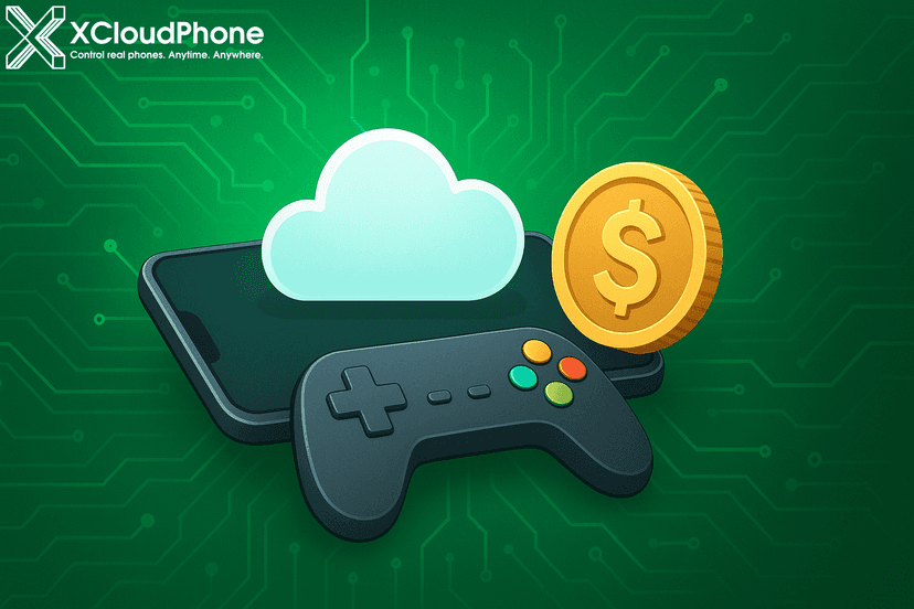 XCloudPhone – Secret Weapon for Gamers Earning Money Online Effectively