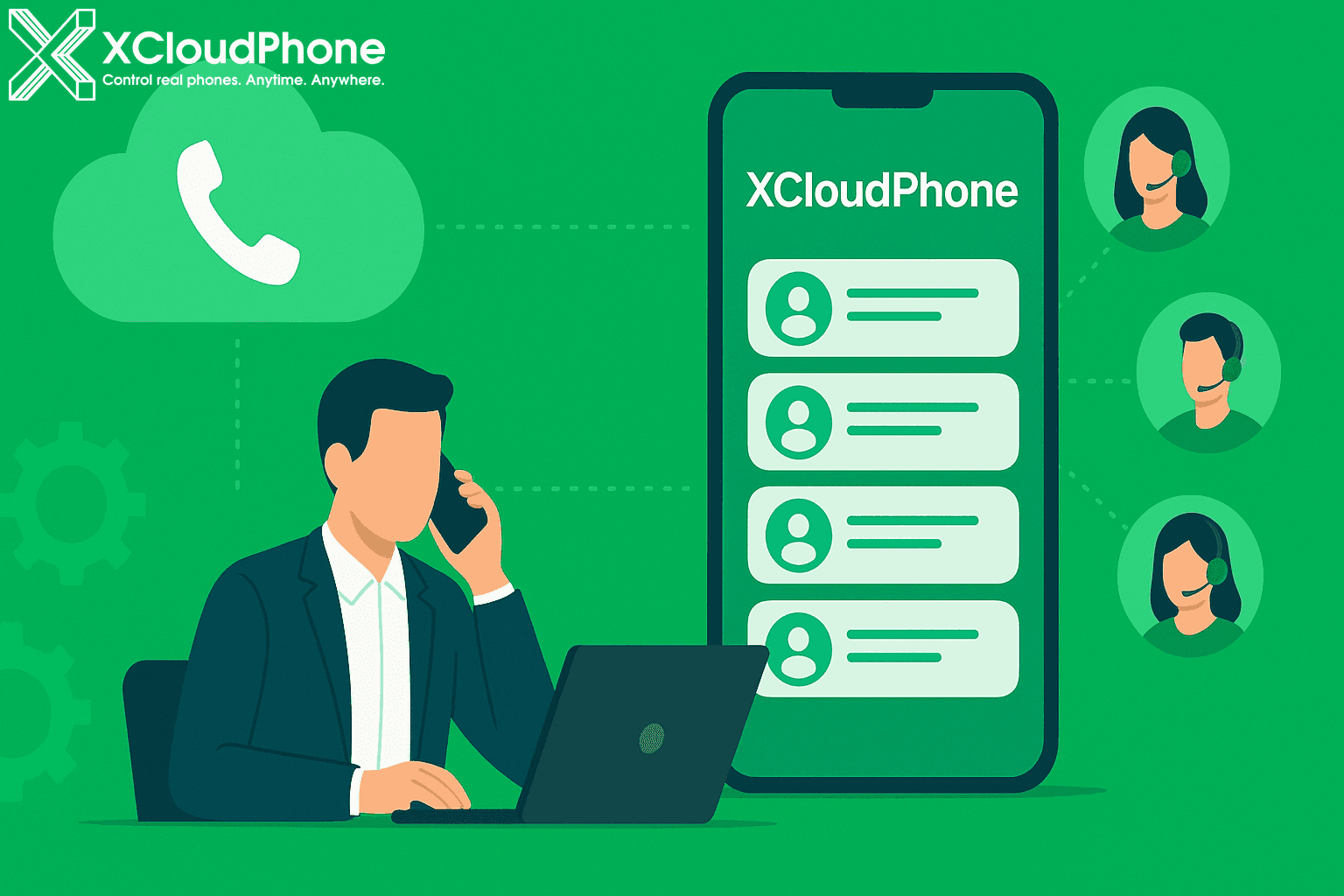 Aplikasi XCloudPhone untuk Manajemen Tim Penjualan & Dukungan Pelanggan yang Efektif secara Jarak Jauh
