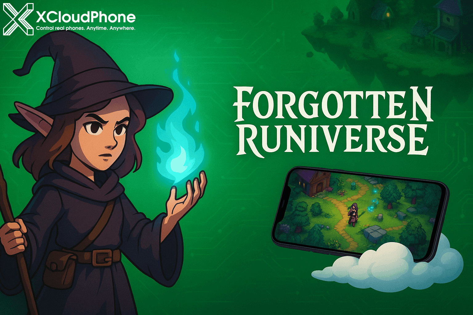 Forgotten Runiverse – XCloudPhone으로 Android 클라우드에서 즐기는 판타지 NFT MMORPG, 지금 바로 수익 창출!