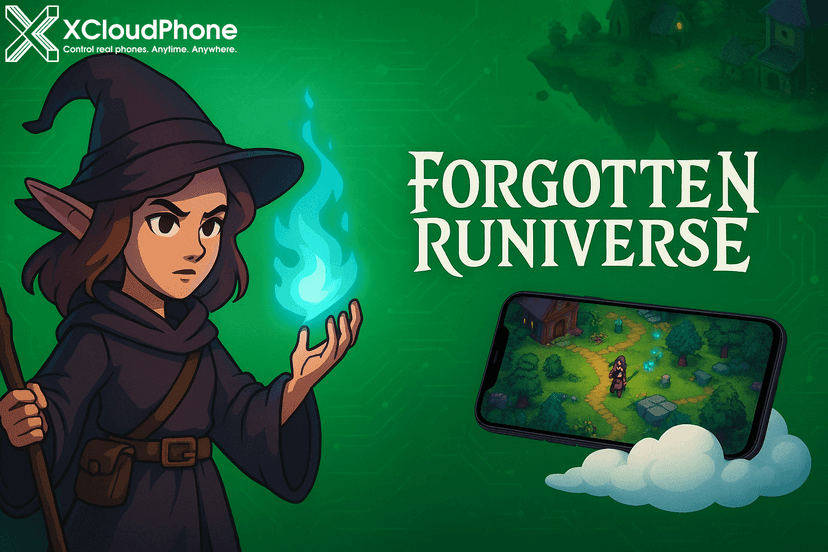 Forgotten Runiverse – Game NFT MMORPG Fantasi untuk Menghasilkan Uang Asli di Android Cloud bersama XCloudPhone