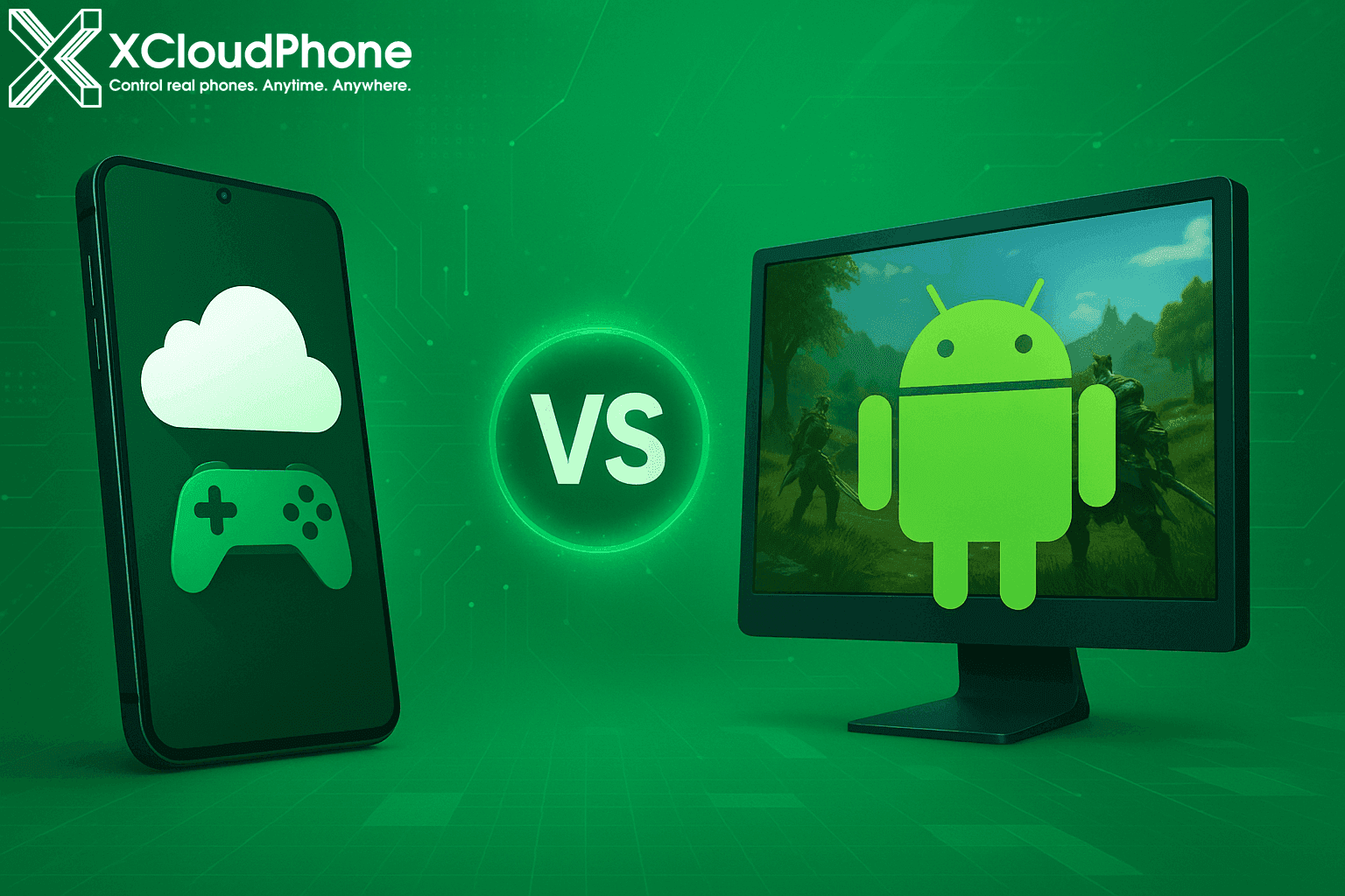 XCloudPhone vs Android Emulator: ปี 2025 เลือกอะไรดีกว่าสำหรับสายเกมและ MMO?