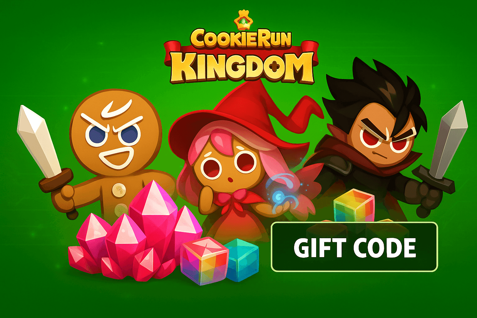Cover image for the article: Gift Code Cookie Run: Kingdom Mới Nhất Tháng 11/2025 – Nhận Crystals, Rainbow Cubes Miễn Phí!