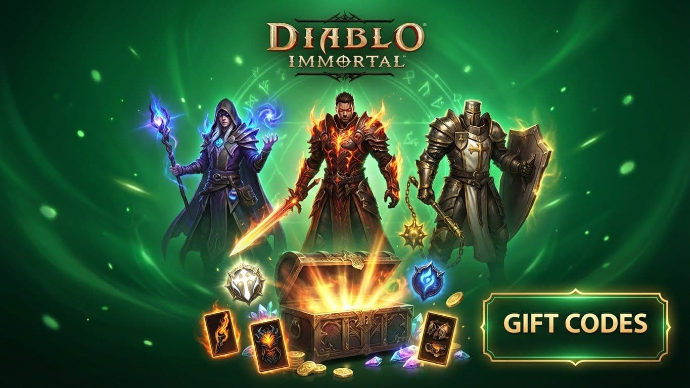 Cover image for the article: Latest Diablo Immortal Gift Code December 2025 – Redeem Crests, Free Legendary Gear!