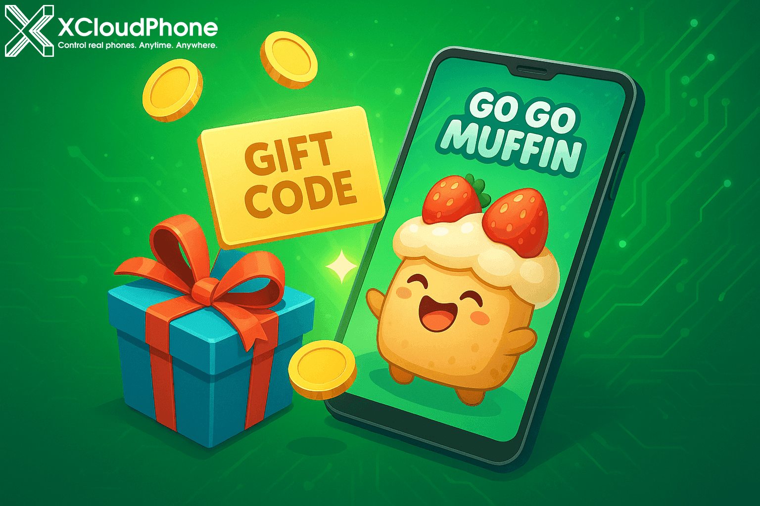Go Go Muffin 2025年7月礼包码：使用xCloudPhone获取免费礼物并加速体验