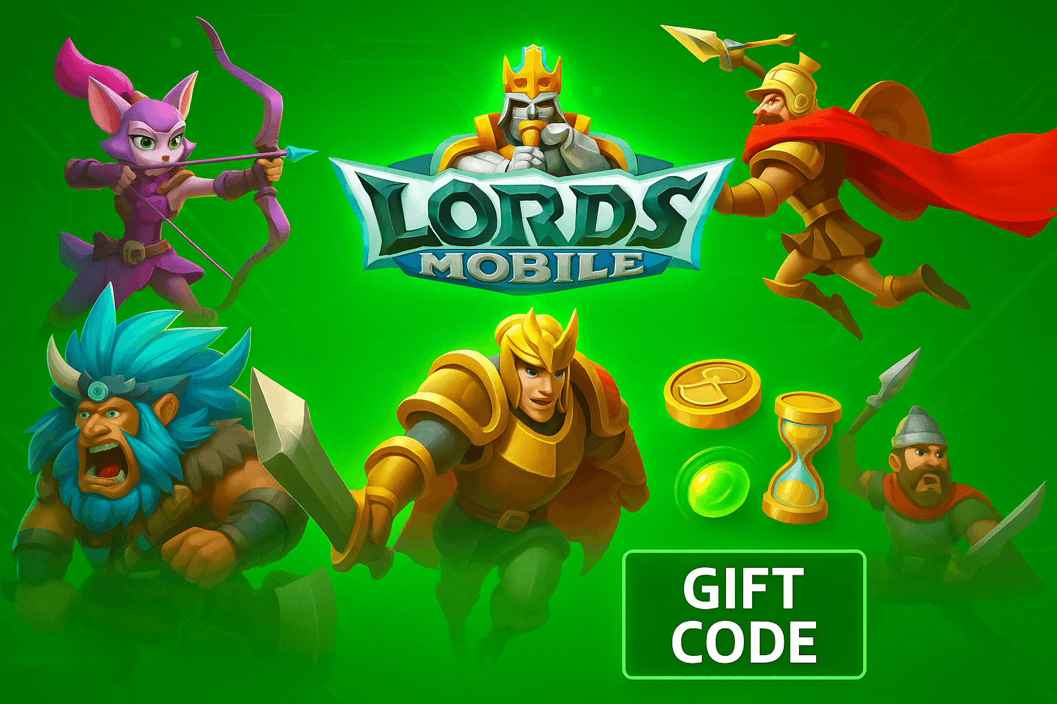 Cover image for the article: 2025년 11월 최신 Lords Mobile 선물 코드 – 유물 코인, 무료 속도 증폭 아이템 획득!