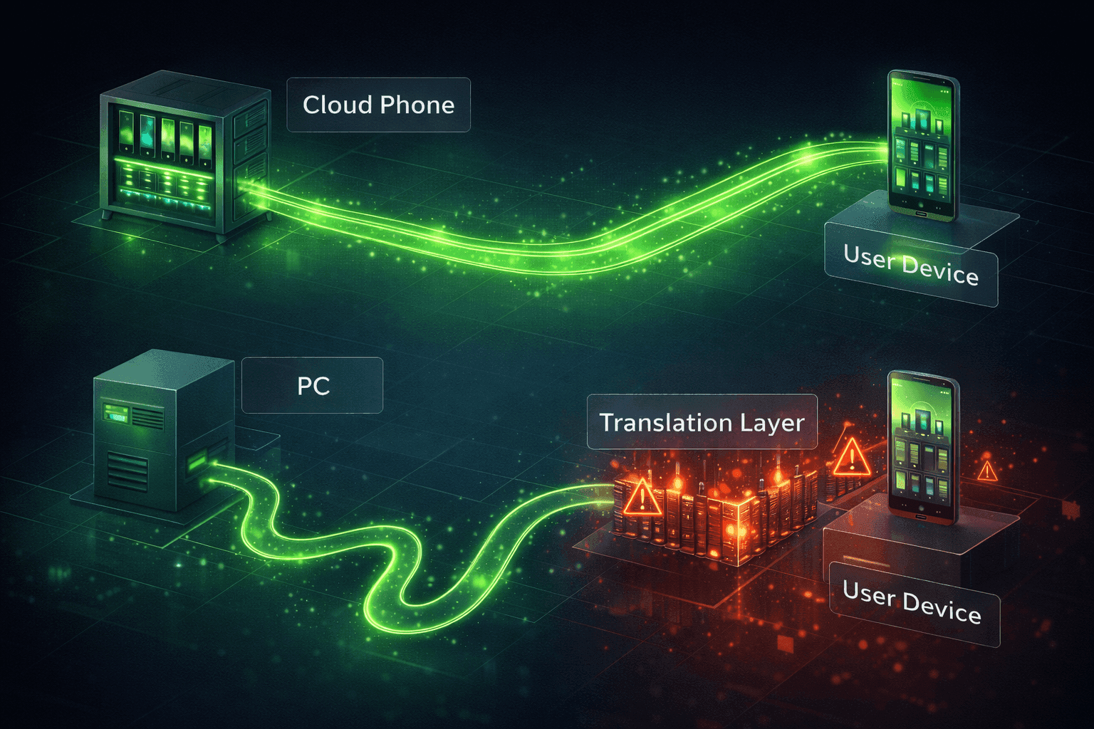 Cover image for the article: 16 Differences: Cloud Phone vs Emulator - Performance & Cost