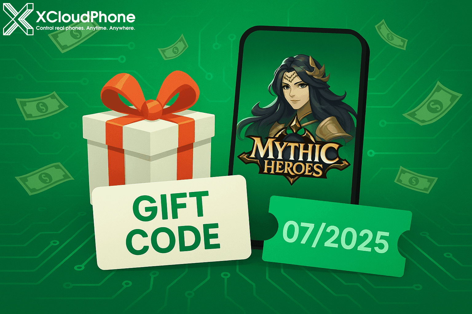 Mythic Heroes Geschenkcode Juli 2025 – Erhalte Diamanten, Beschwörungstickets & flüssiges Gameplay mit echtem Android in der Cloud