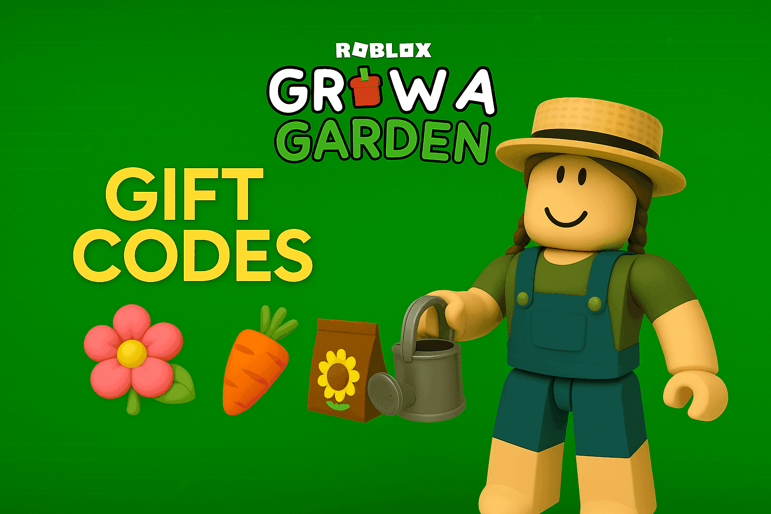 Cover image for the article: Gift Codes Roblox: Grow a Garden Tháng 11/2025 Mới Nhất – Cosmetics, Seed Packs Miễn Phí!