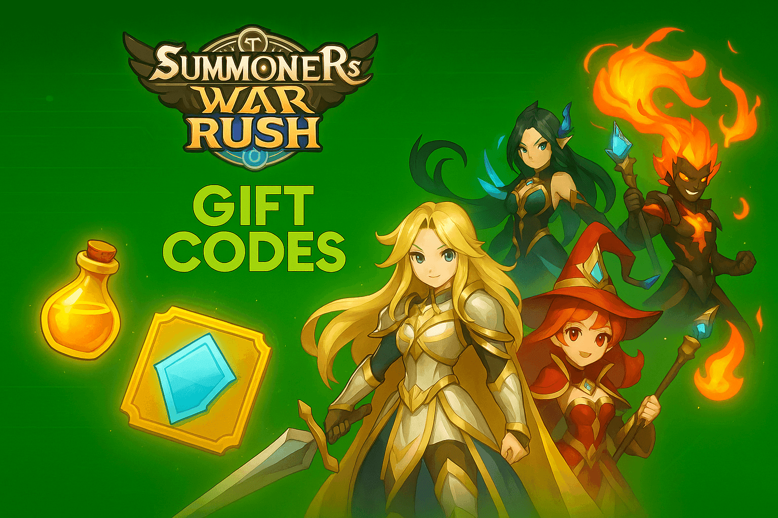 Cover image for the article: Gift Code Summoners War: The Latest New Rush November 2025 – Get Summon Tickets, Free Potions!