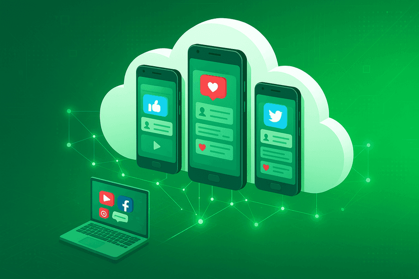 Social Media Marketing service illustration