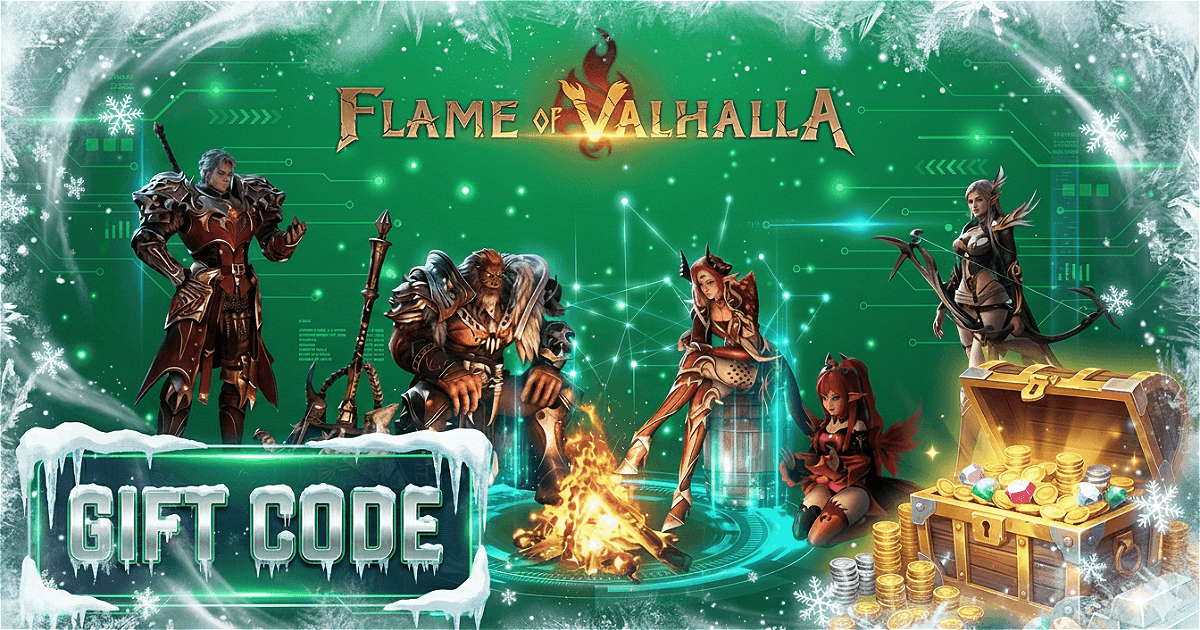 Cover image for the article: Gift Codes Flame of Valhalla Latest December 2025 – Get Bound Diamonds, Free Gems!