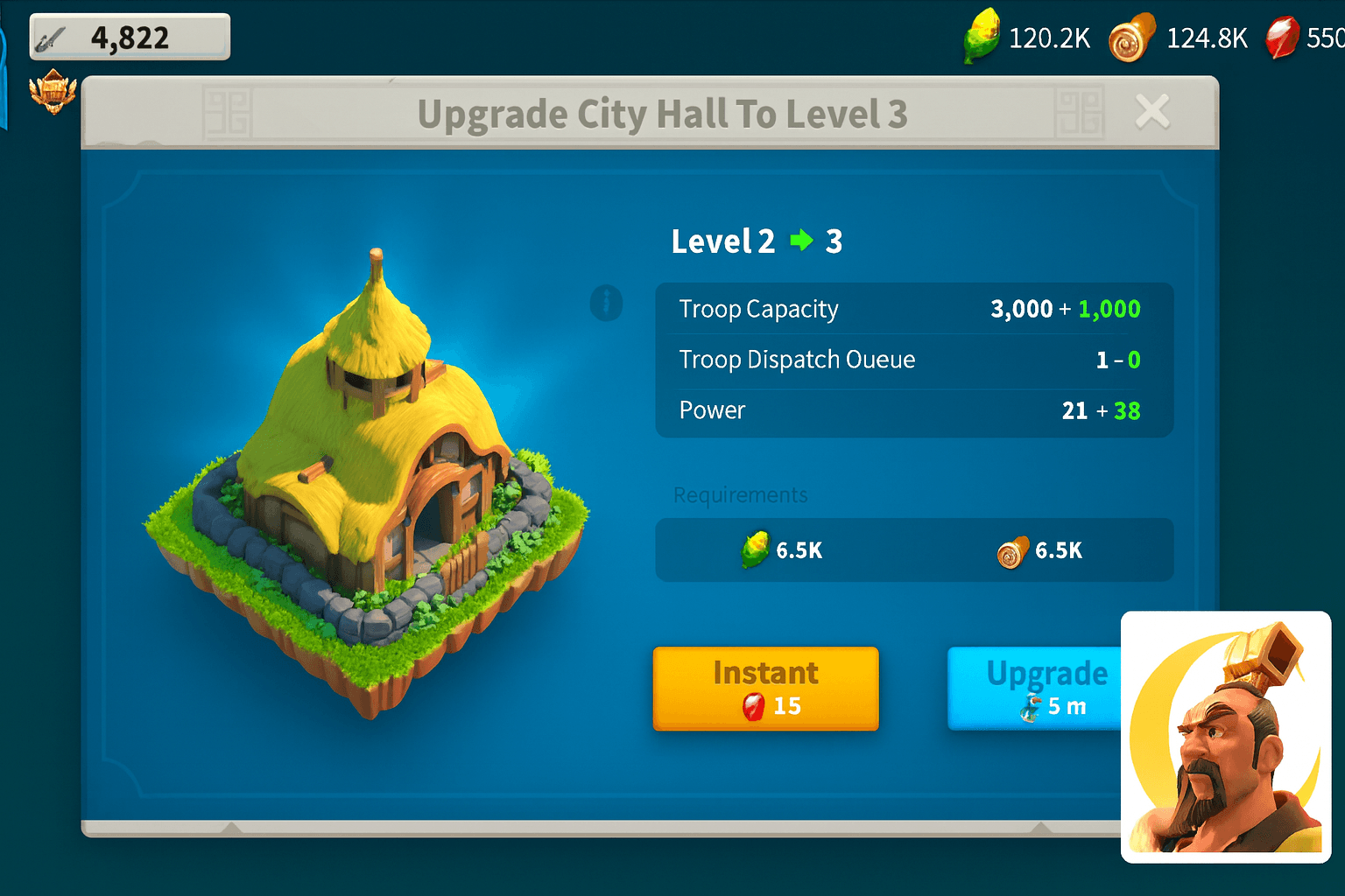 🏛️ Step 2: Core Mission - Upgrade City Hall