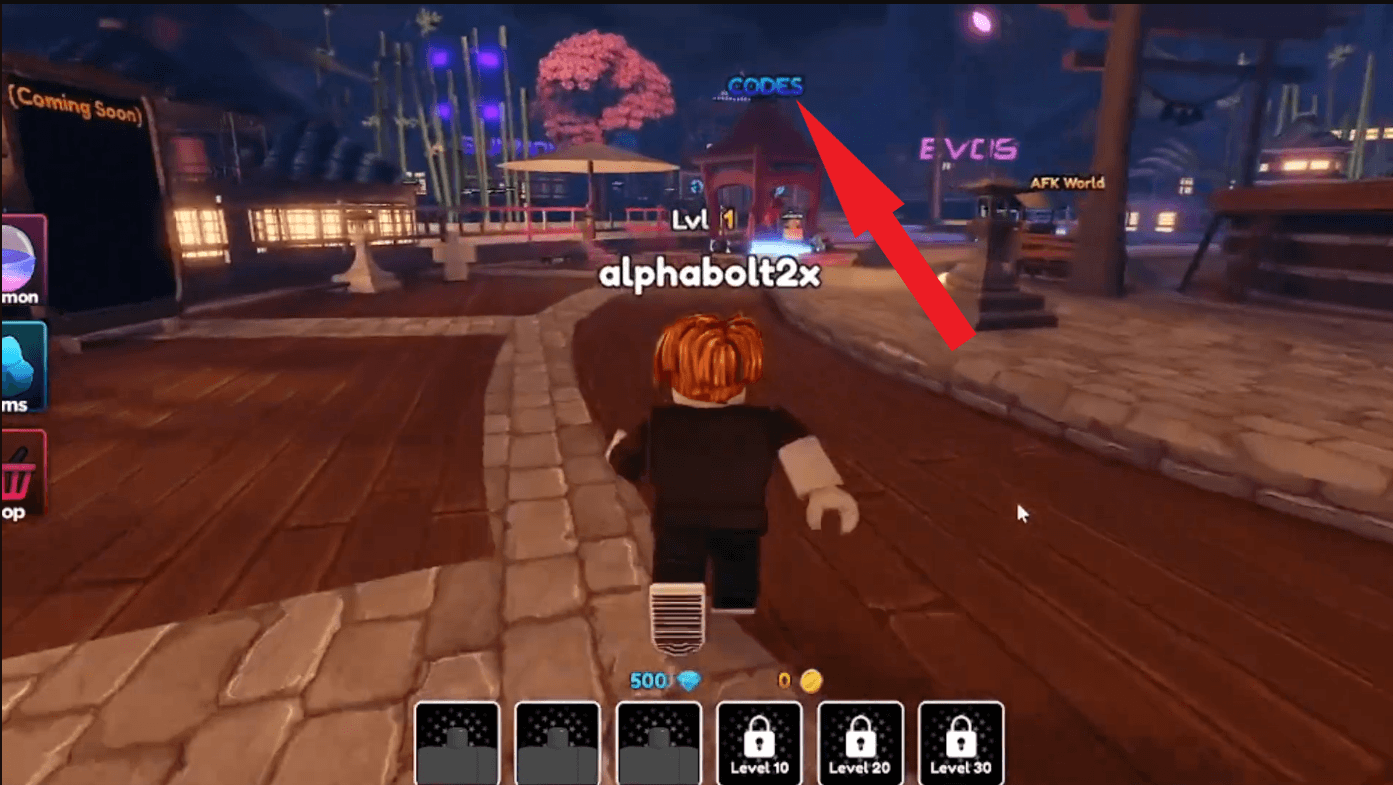 Spawn lobby, go right to find shrine