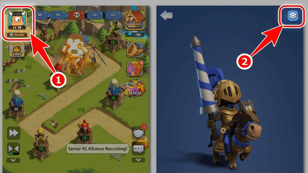 Bước 1: Tại giao diện chính, click biểu tượng Avatar => nhấn Settings