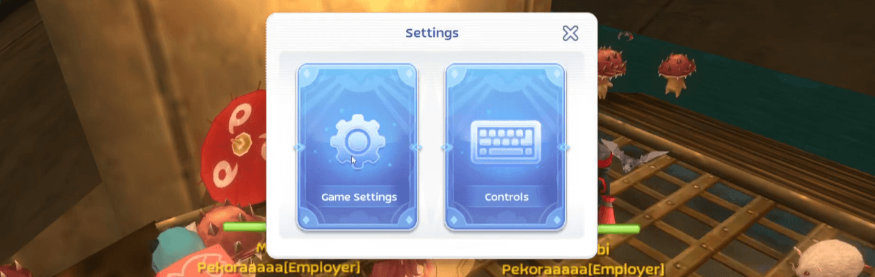 Step 3: Select Game Settings