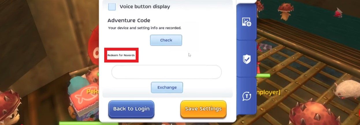 Step 4: Scroll down to find 'Redeem' section in System tab.