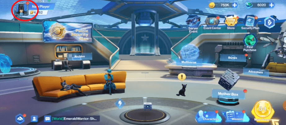 Tap Avatar in the top-left corner.