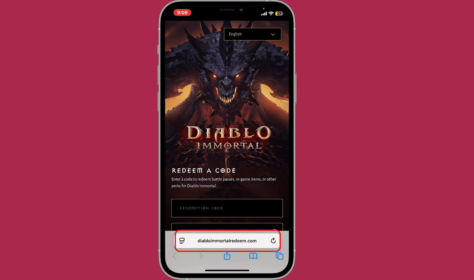 Visit https://diabloimmortalredeem.com or Blizzard redeem.