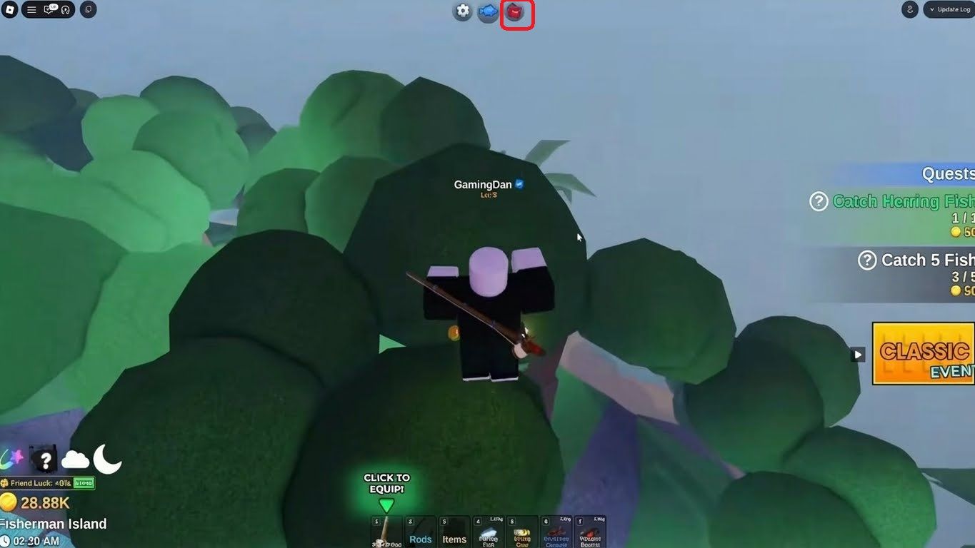 Tippe auf Shop/Store-Symbol.