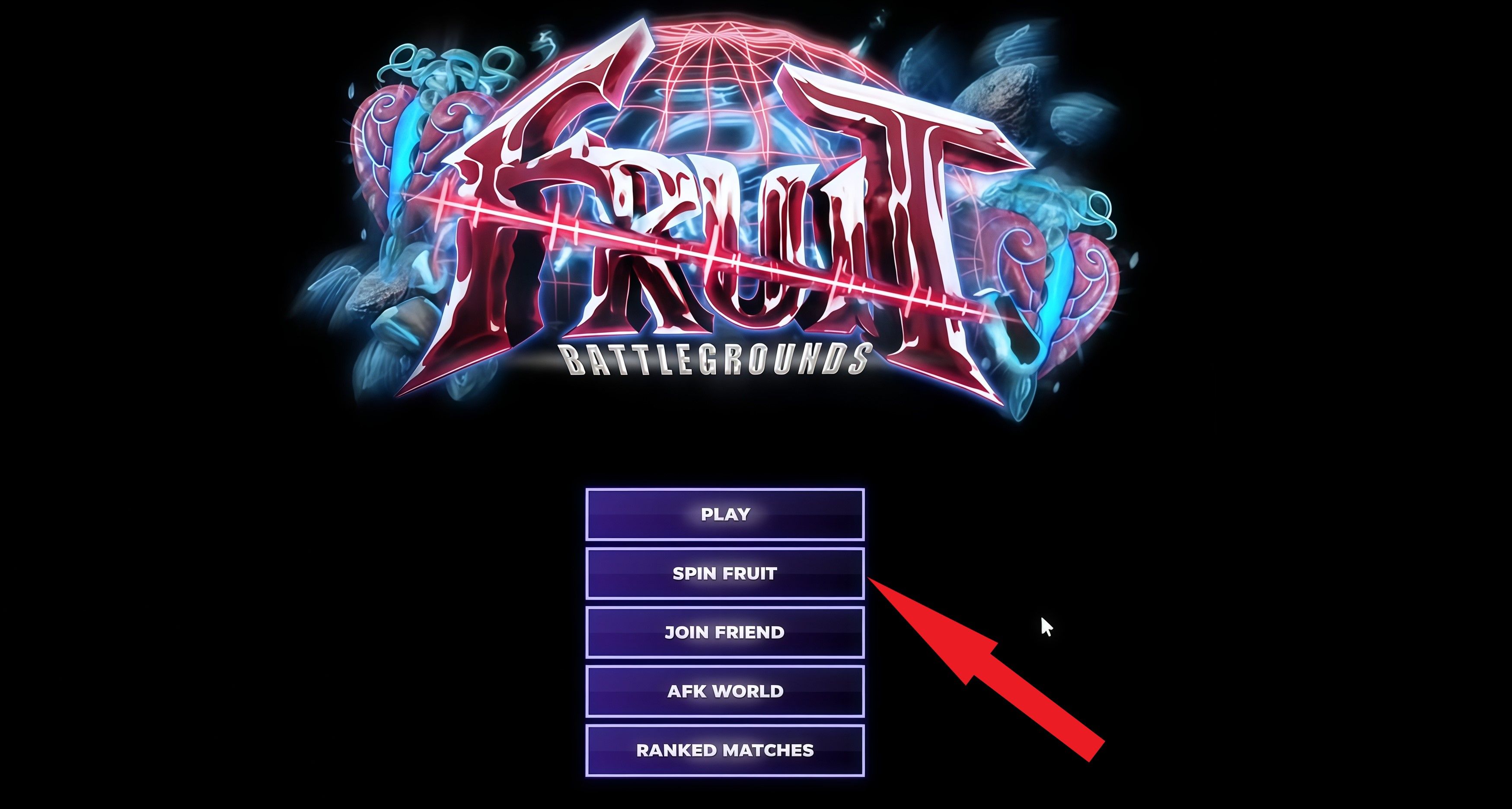 चरण 2: Spin Fruit टैप करें (मुख्य मेनू के बाएँ ओर)।