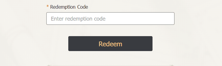 Paste code → Redeem to confirm.