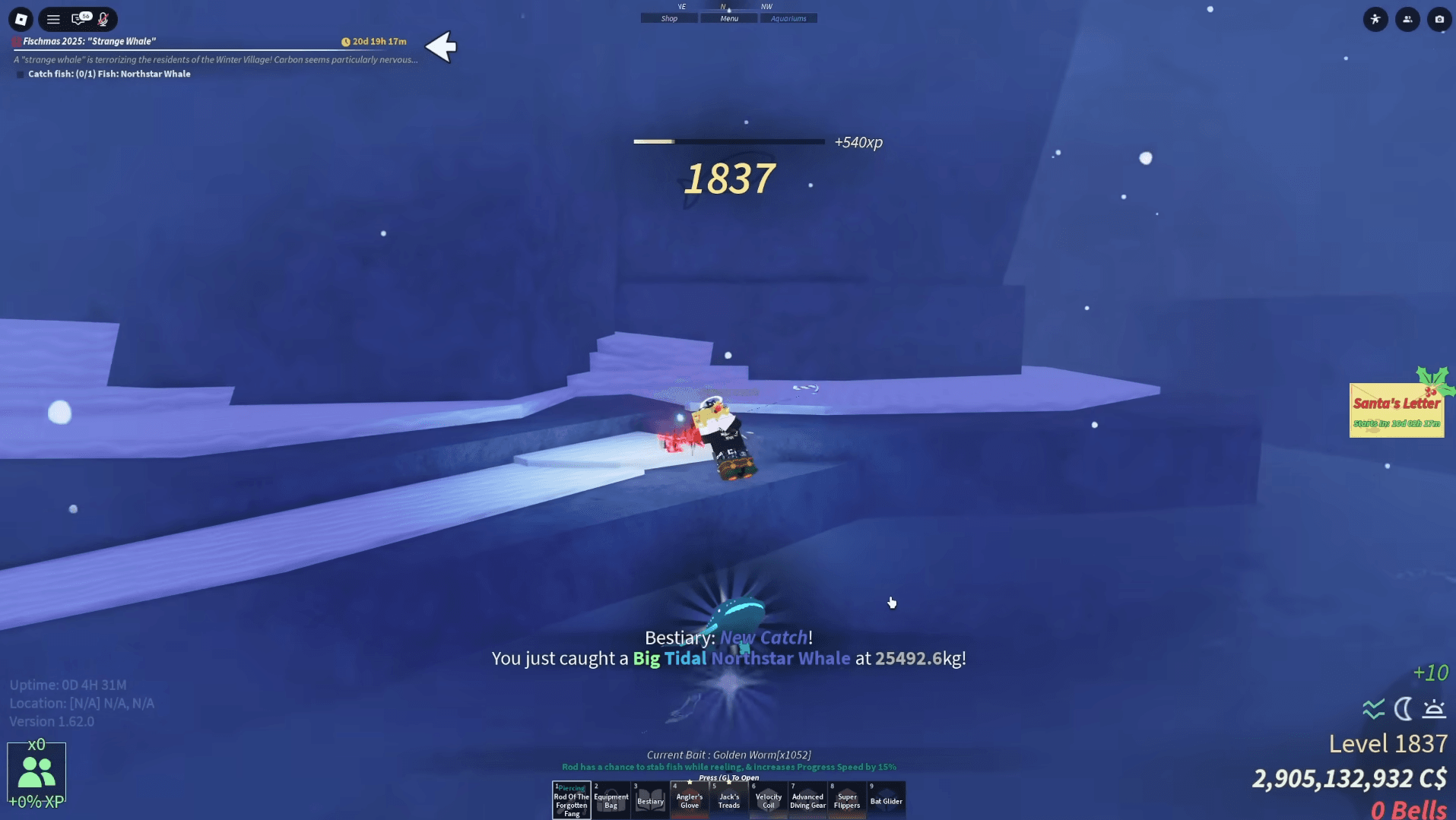 捕捉北极星鲸鱼