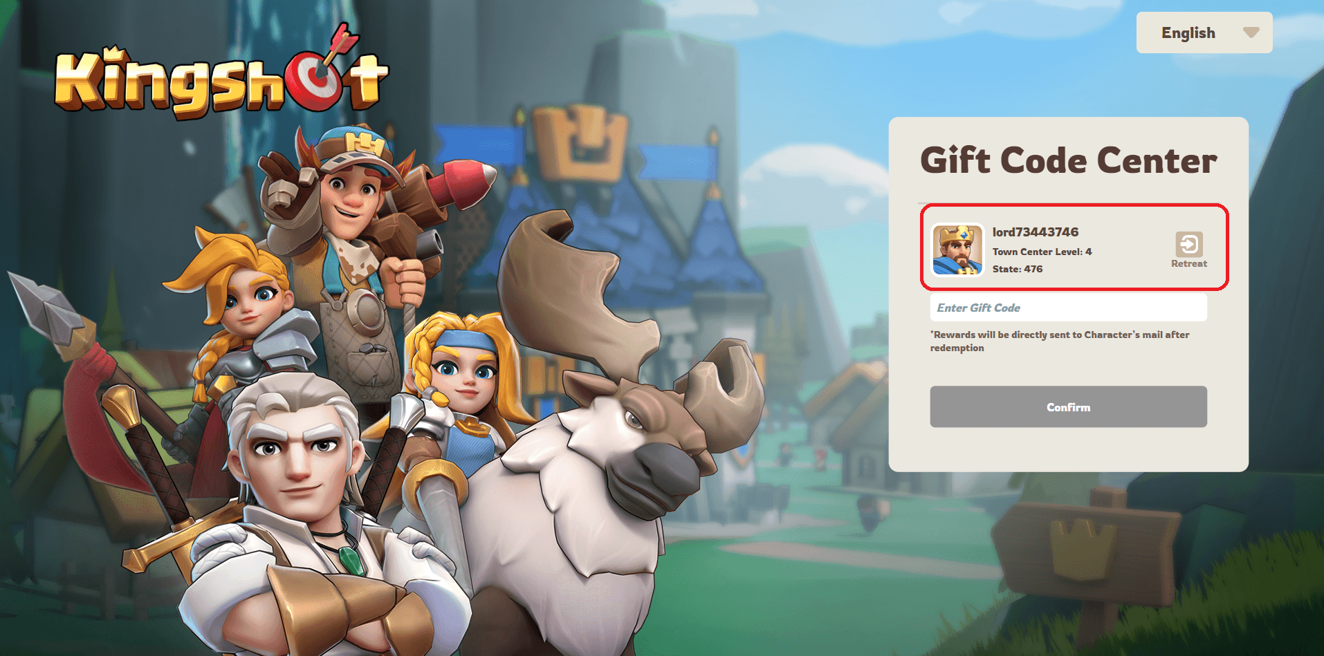 Paste Player ID, select Login