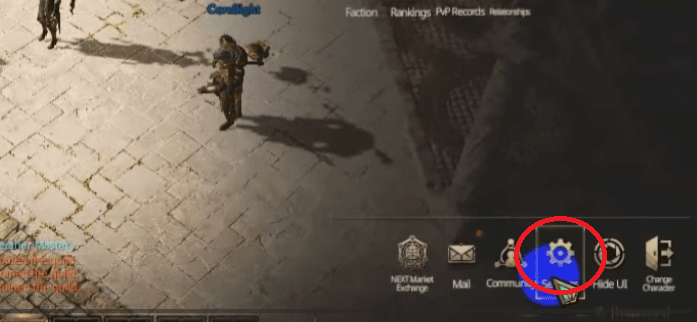 Selecionar Configurações → aba Conta