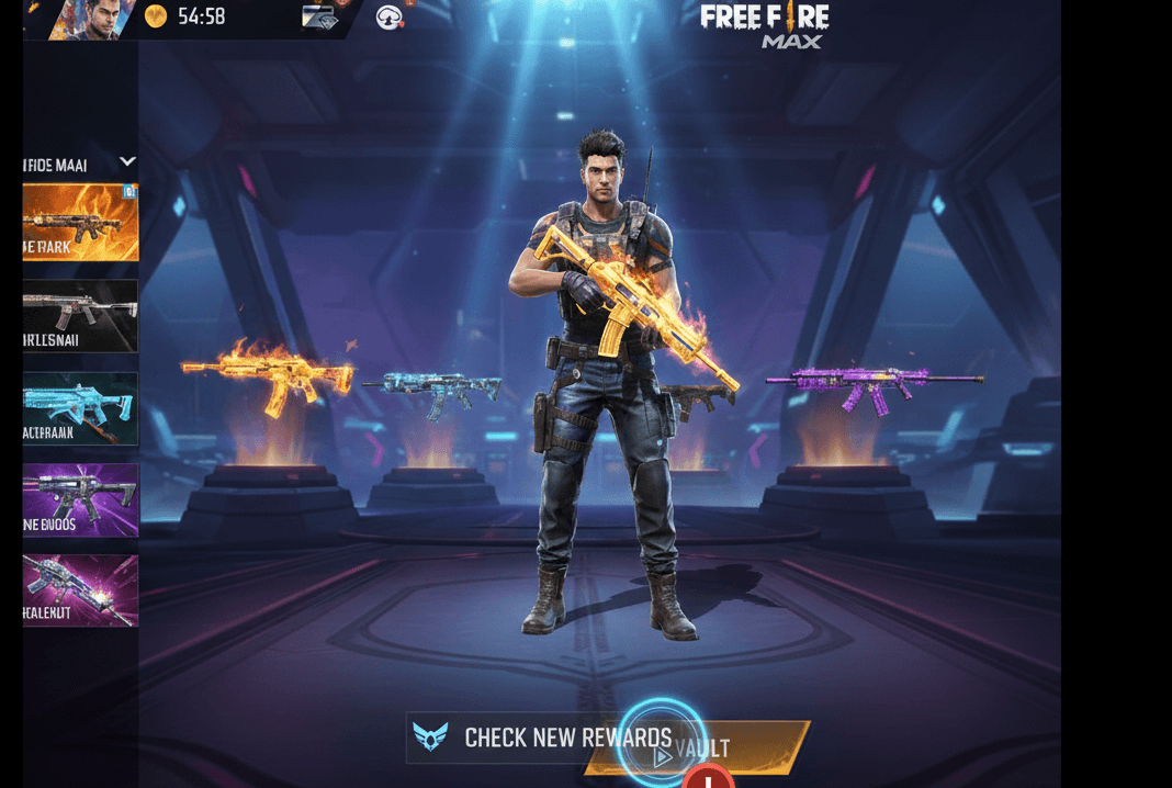 Open Free Fire MAX → Check rewards in Vault or Mailbox in-game.