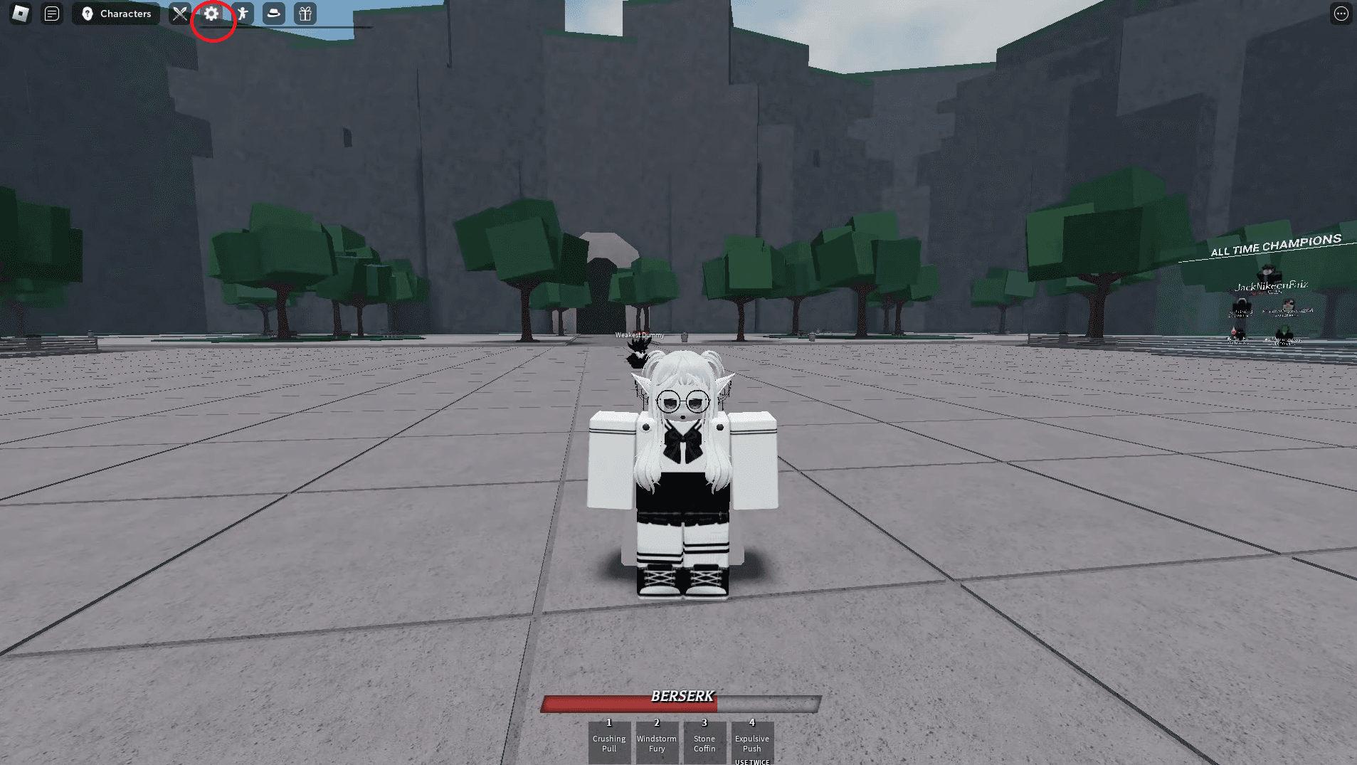 Haz clic en Gear (ícono de engranaje) en la esquina superior izquierda.